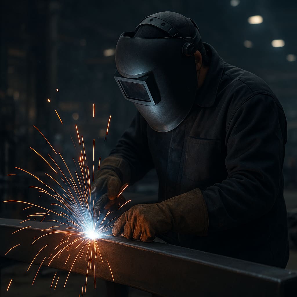 Welding on site